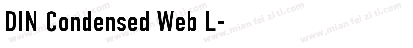 DIN Condensed Web L字体转换